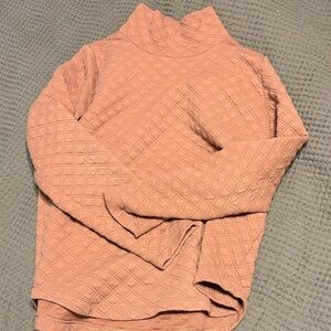 Textured tan Turtleneck Sweater